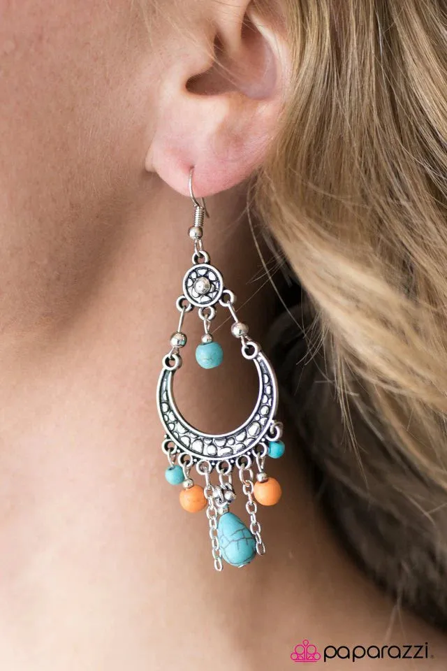 Paparazzi Earring ~ Mighty Mojave - Multi