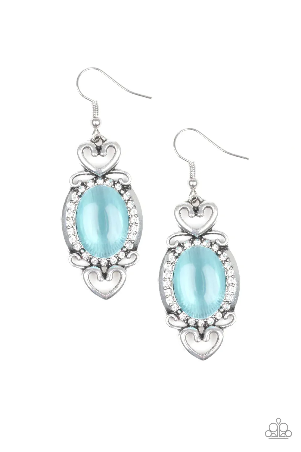 Paparazzi Earring ~ Port Royal Princess - Blue