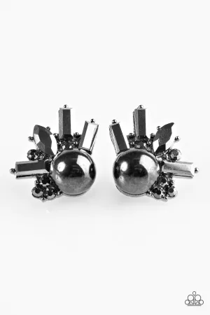 Paparazzi Earring ~ Radical Radiance - Black