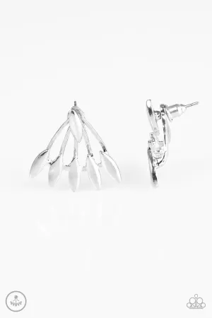 Paparazzi Earring ~ Radically Rebel - Silver