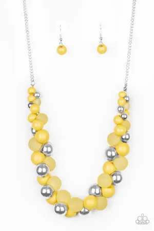 Paparazzi Necklace ~ Bubbly Brilliance - Yellow