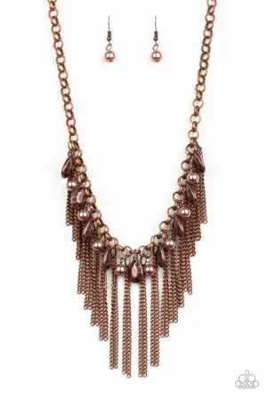 Paparazzi Necklace ~ Industrial Intensity - Copper