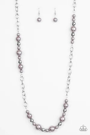 Paparazzi Necklace ~ Lady Boss - Silver