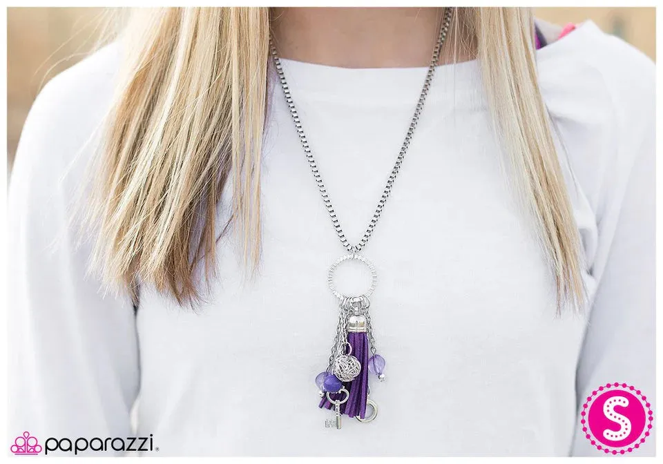 Paparazzi Necklace ~ On The Outskirts - Purple