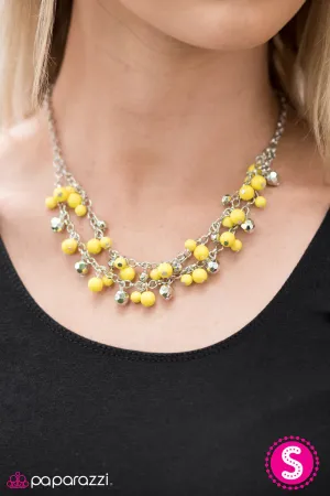 Paparazzi Necklace ~ Timeless Class - Yellow