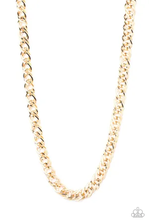 Paparazzi Necklace ~ Undefeated - Gold