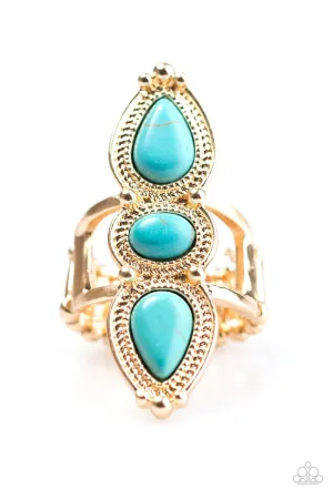 Paparazzi Ring ~ Calling All Chiefs - Gold