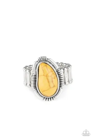 Paparazzi Ring ~ Mineral Mood - Yellow