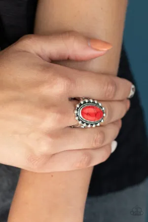 Paparazzi Ring ~ Mineral Movement - Red