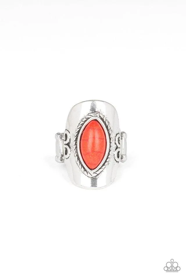 Paparazzi Ring ~ PLAIN Ride - Red