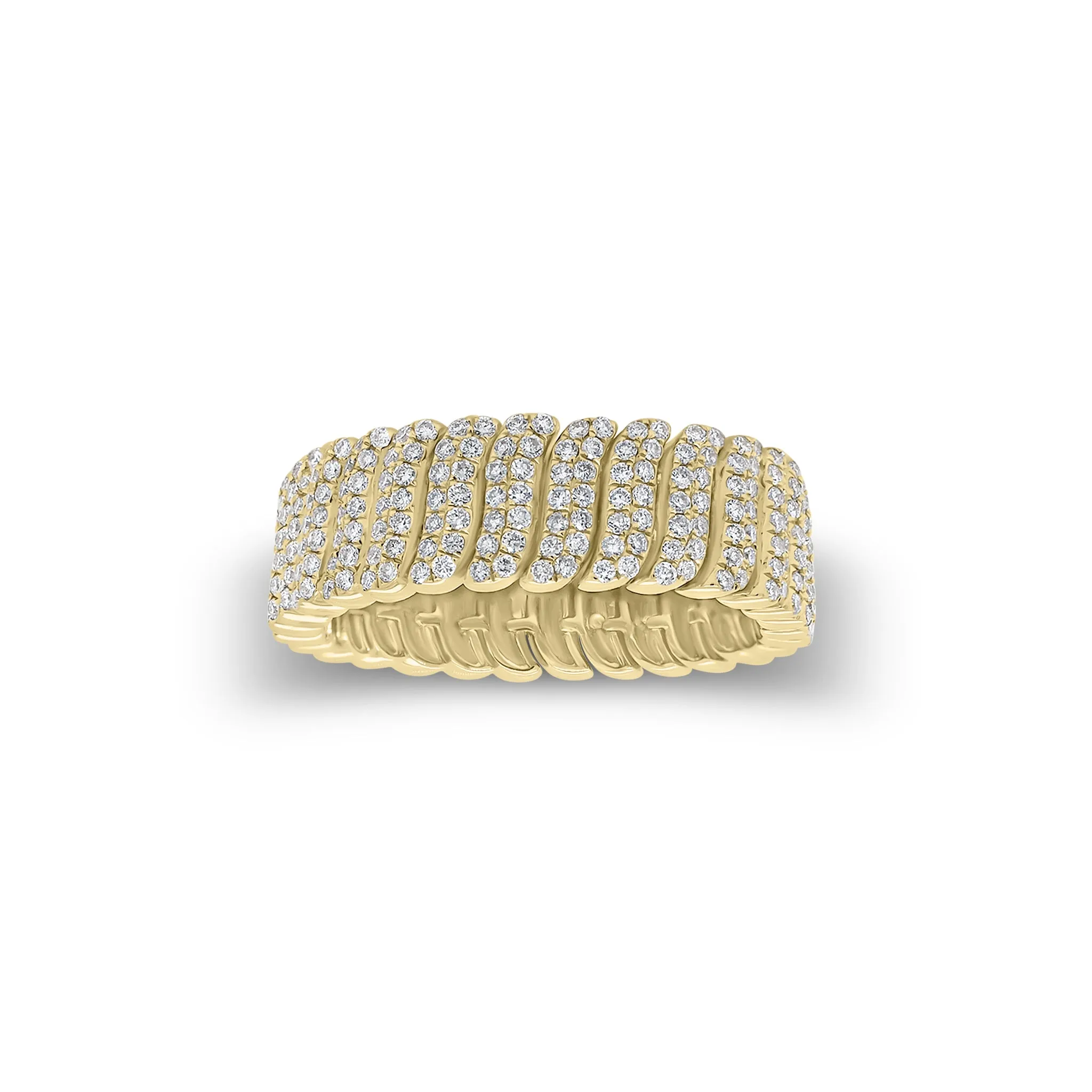 Pave Diamond Wave Band