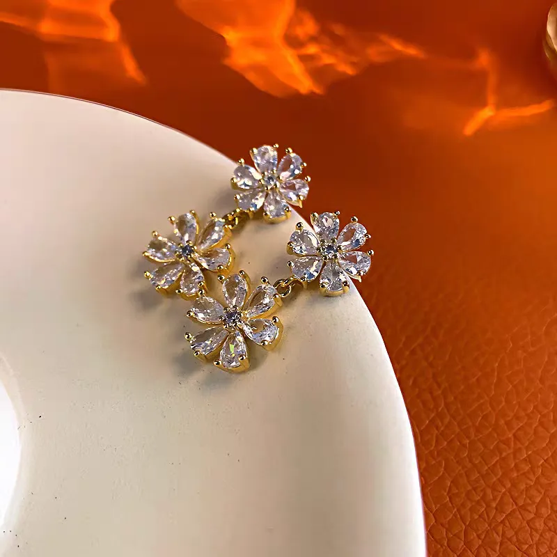 Premium Flower Couple Earrings