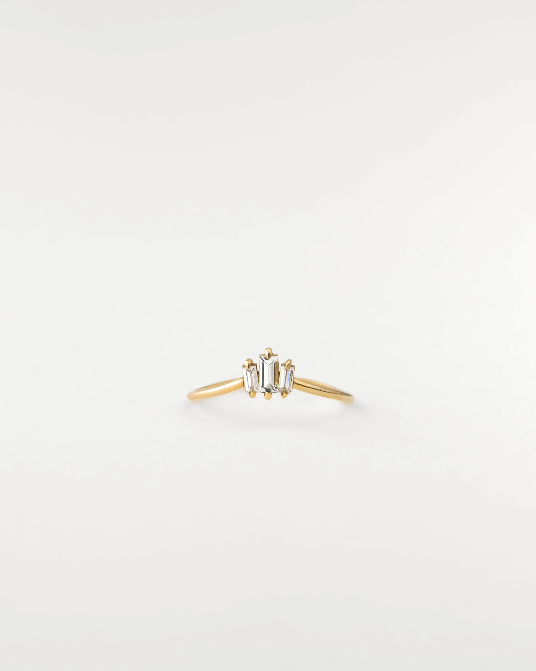 Prisma White Sapphire Ring