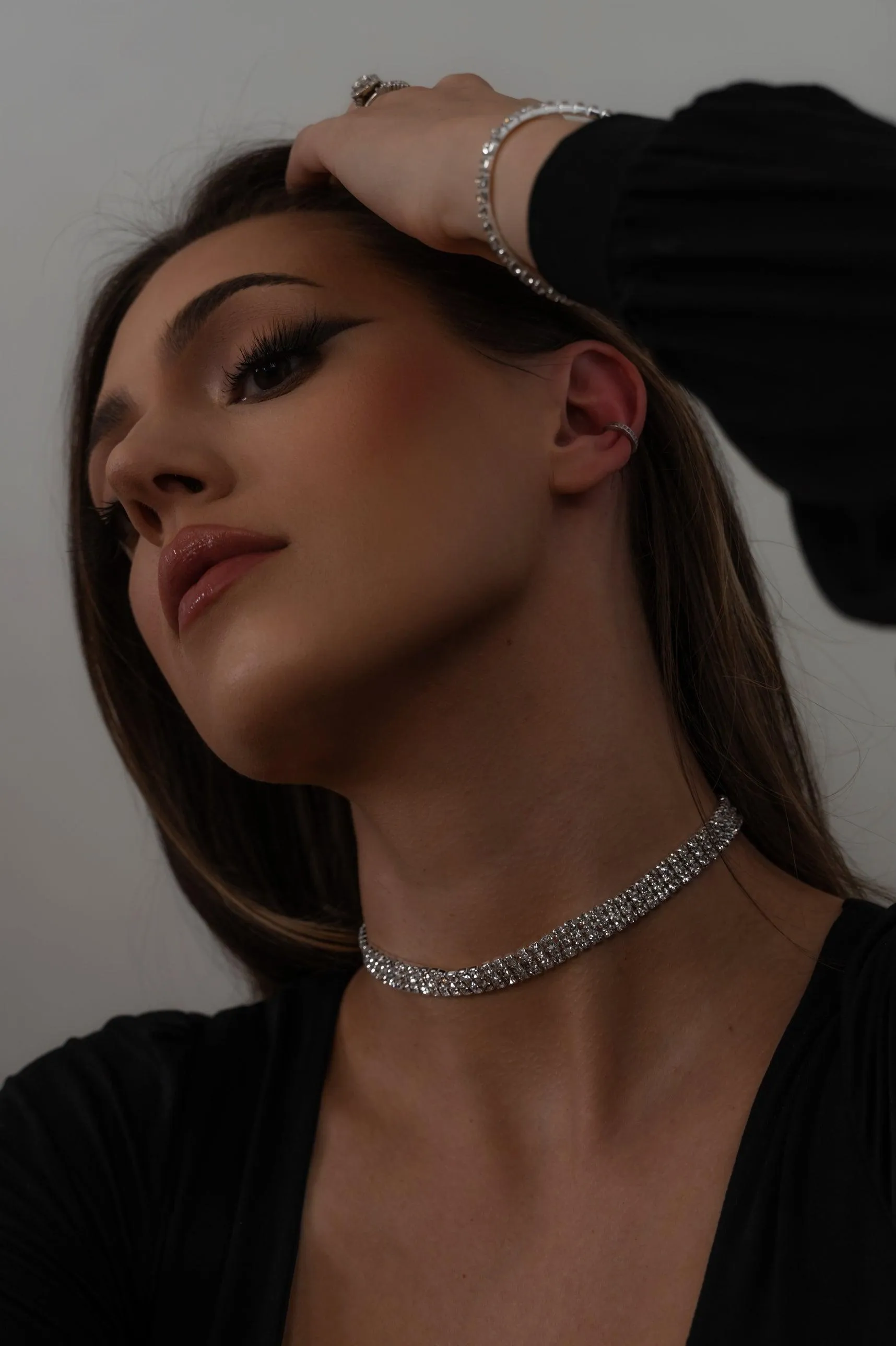 Reina Rhinestone Choker - 4 Styles