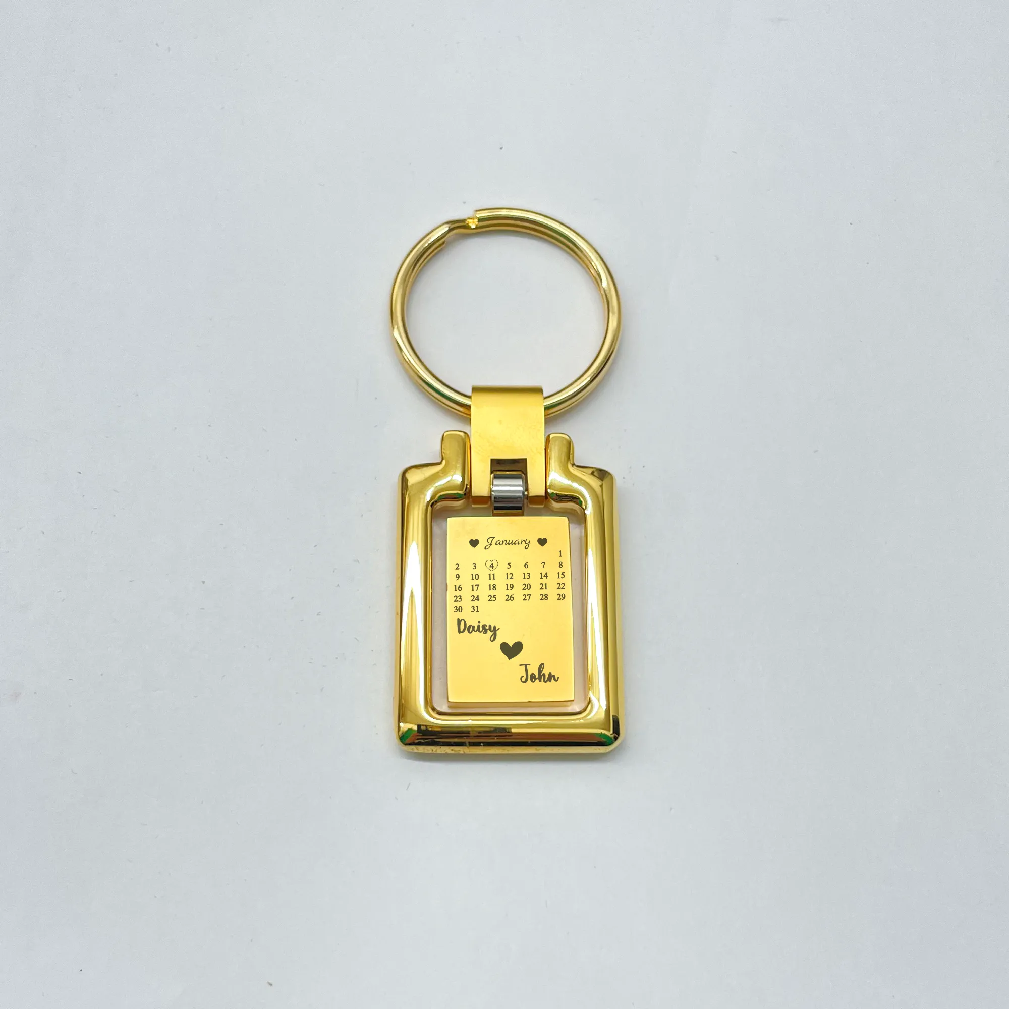 Revolving Double Rectangle Keychain BR 201