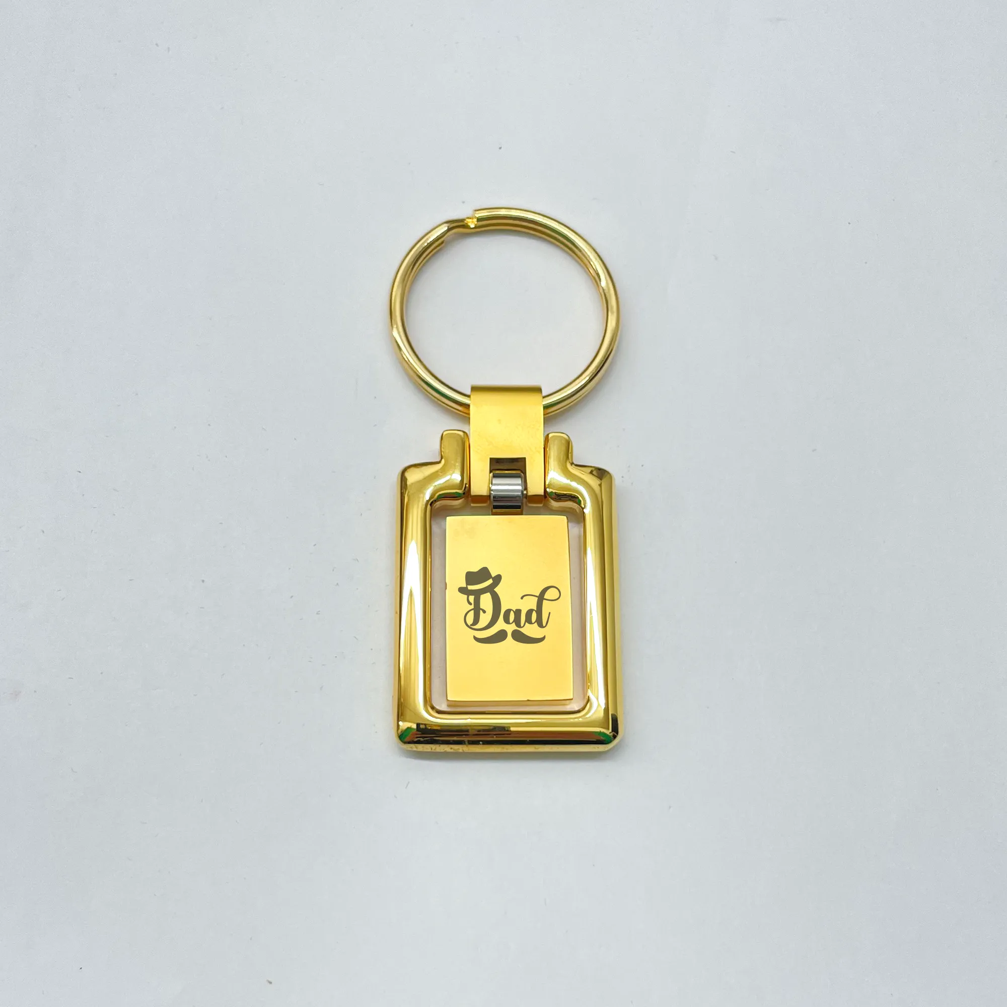 Revolving Double Rectangle Keychain BR 201