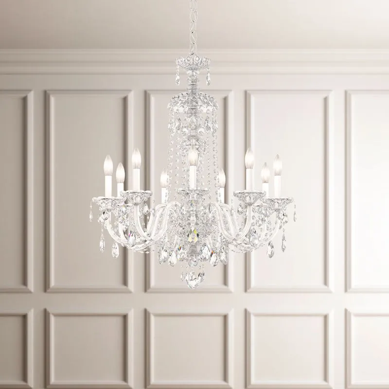 Schonbek 2996 Sterling 9-lt 27" Chandelier