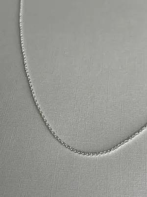 Second Aura Dainty Cable Necklace (Gold or Silver)