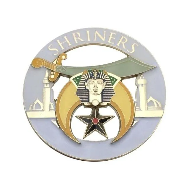 Shriners Car Emblem - Different colors Medallion