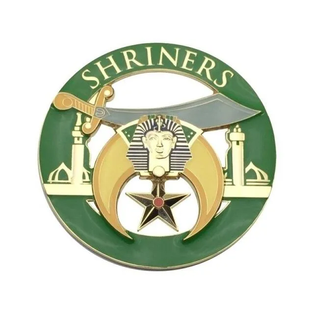 Shriners Car Emblem - Different colors Medallion