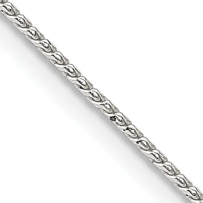 Silver Polish 0.95-mm Solid Round Franco Chain