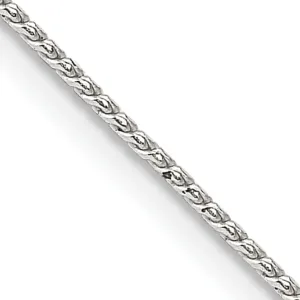 Silver Polish 0.95-mm Solid Round Franco Chain