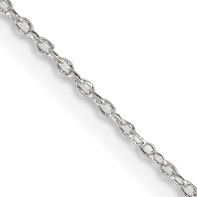 Silver Polished 1.1-mm Fancy Rolo Chain