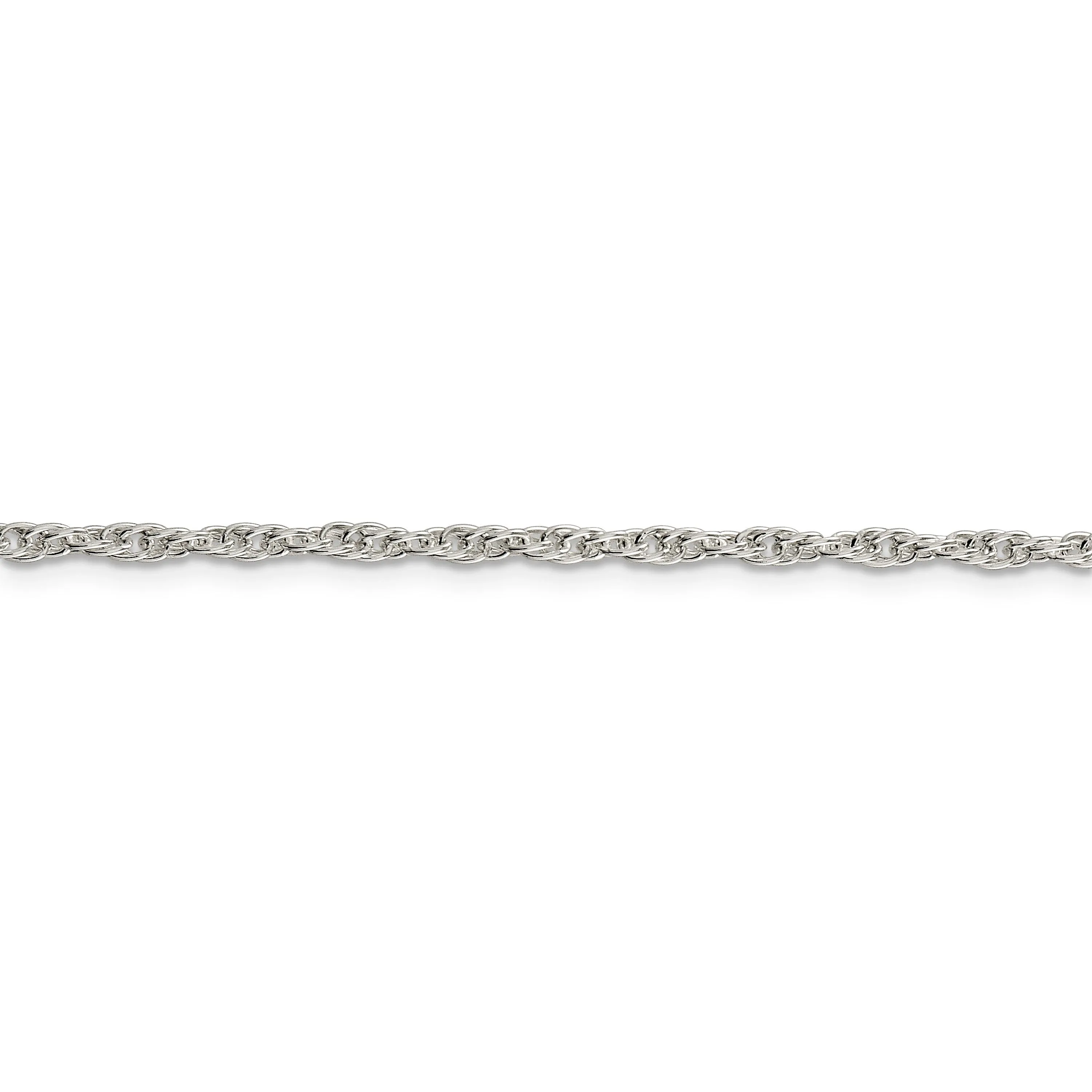 Silver Polished 2.45-mm Loose Rope Chain