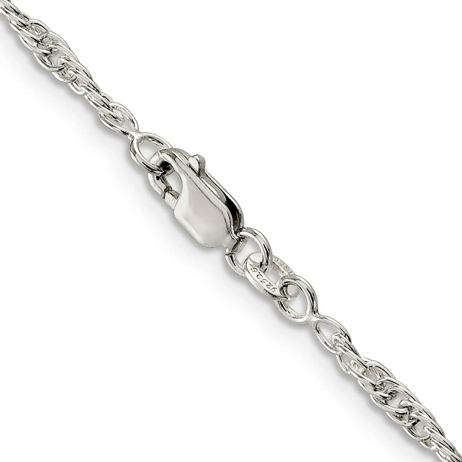 Silver Polished 2.45-mm Loose Rope Chain