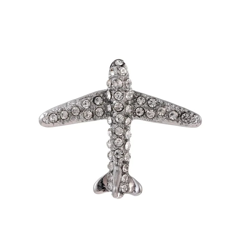 Simple Style Classic Style Animal Wreath Airplane Alloy Inlay Rhinestones Women's Brooches