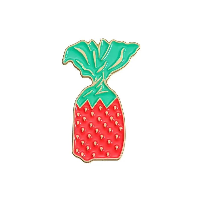 Simple Style Classic Style Pin Fruit Alloy Plating Women's Brooches