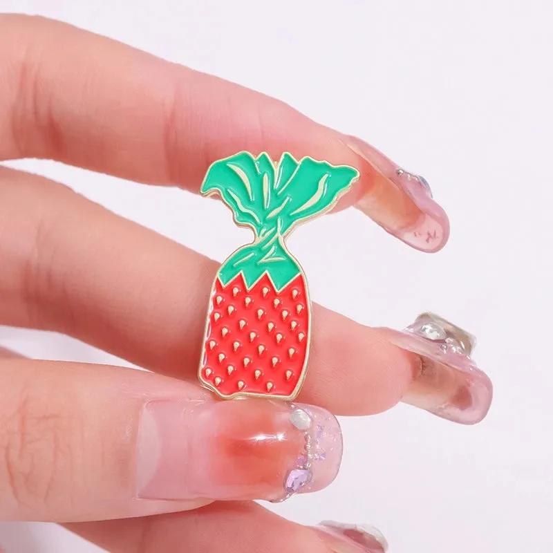 Simple Style Classic Style Pin Fruit Alloy Plating Women's Brooches