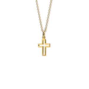 St Thomas Small Cross Pendant Yellow Gold