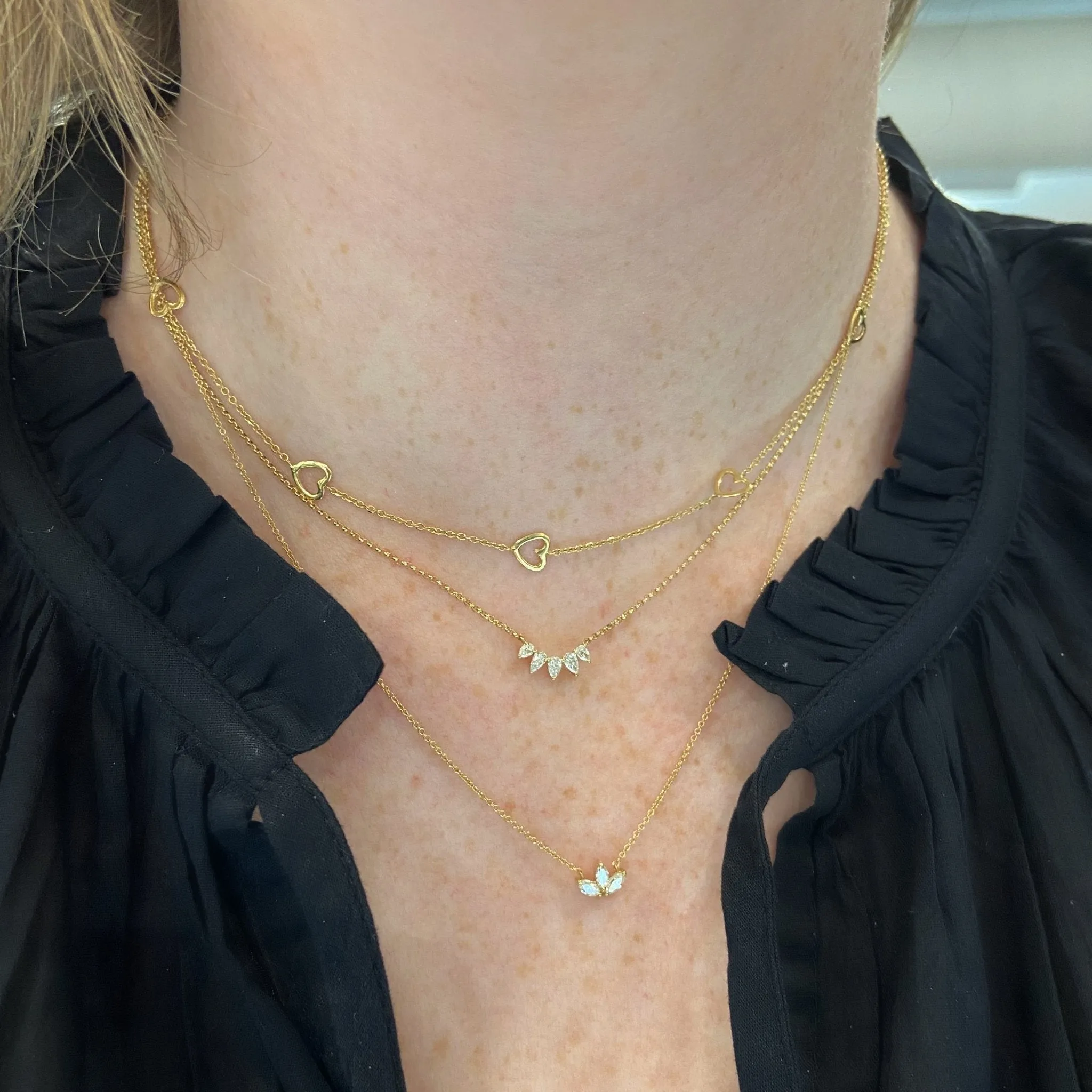 Station Heart Necklace