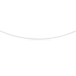 Sterling Silver 50 Gauge Curb Dicut Chain 55cm