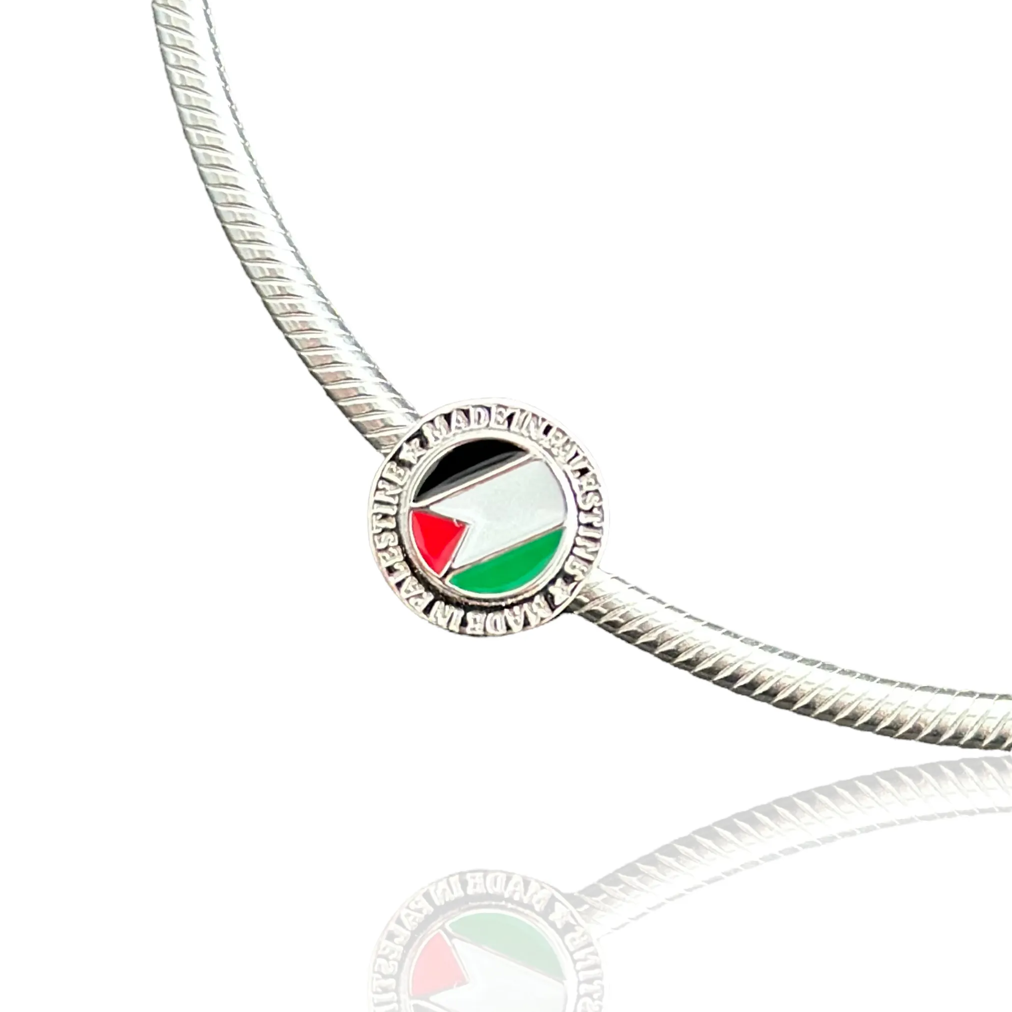 Sterling Silver Made In Palestine Charm