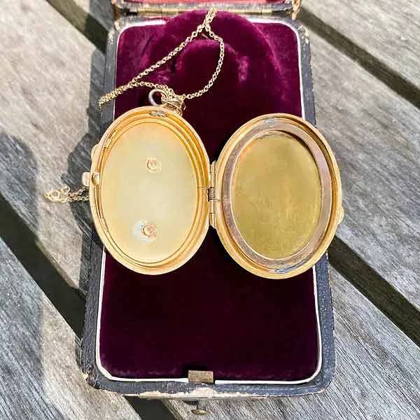 Victorian Pearl & Diamond Locket