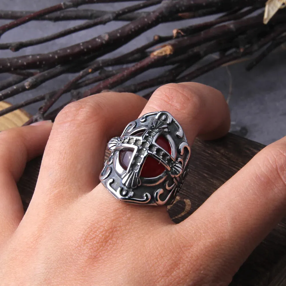 Viking Cross Shape Electro-Optical Pattern Ring