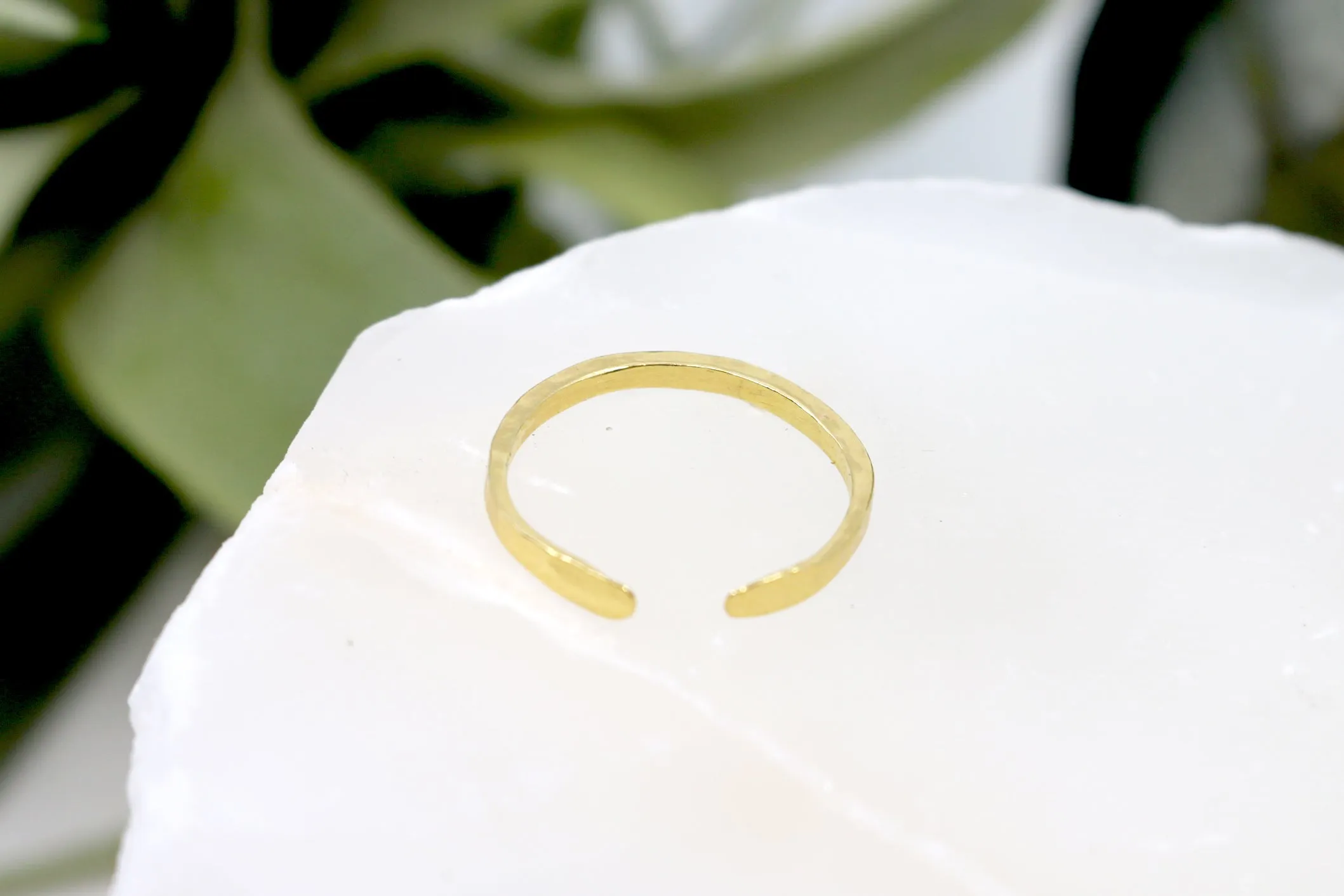 Well Rounded // Hammered Band Ring, Vermeil or Silver, Stacking Ring, Boho Ring // BH-R013