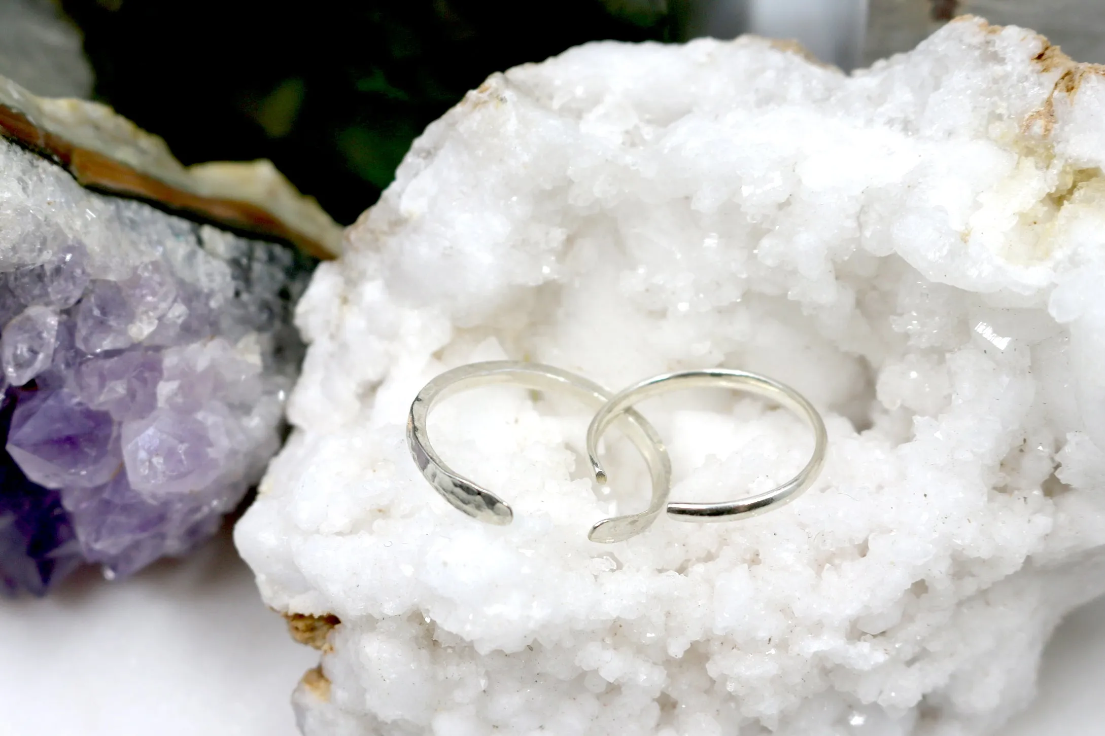 Well Rounded // Hammered Band Ring, Vermeil or Silver, Stacking Ring, Boho Ring // BH-R013