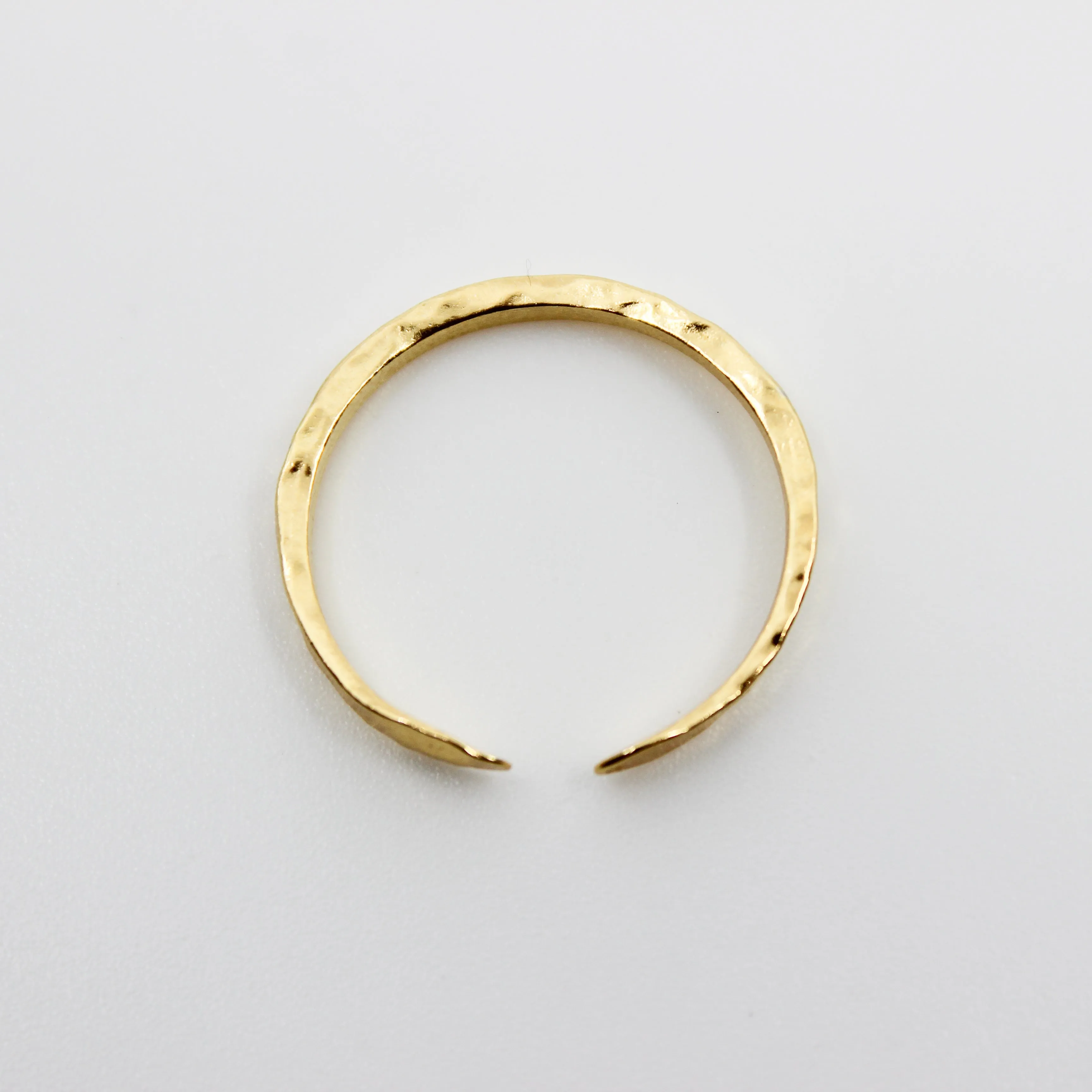 Well Rounded // Hammered Band Ring, Vermeil or Silver, Stacking Ring, Boho Ring // BH-R013