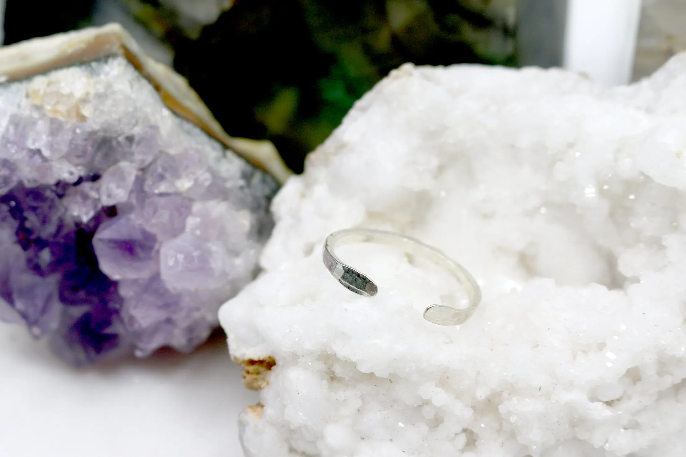 Well Rounded // Hammered Band Ring, Vermeil or Silver, Stacking Ring, Boho Ring // BH-R013